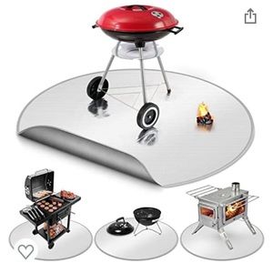 Vumdua Fire Pit Mat for Deck, 36" Diameter Round Fireproof Mat Fire